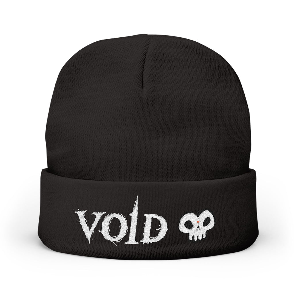 Embroidered VOID Skull Beanie — Winter Hat