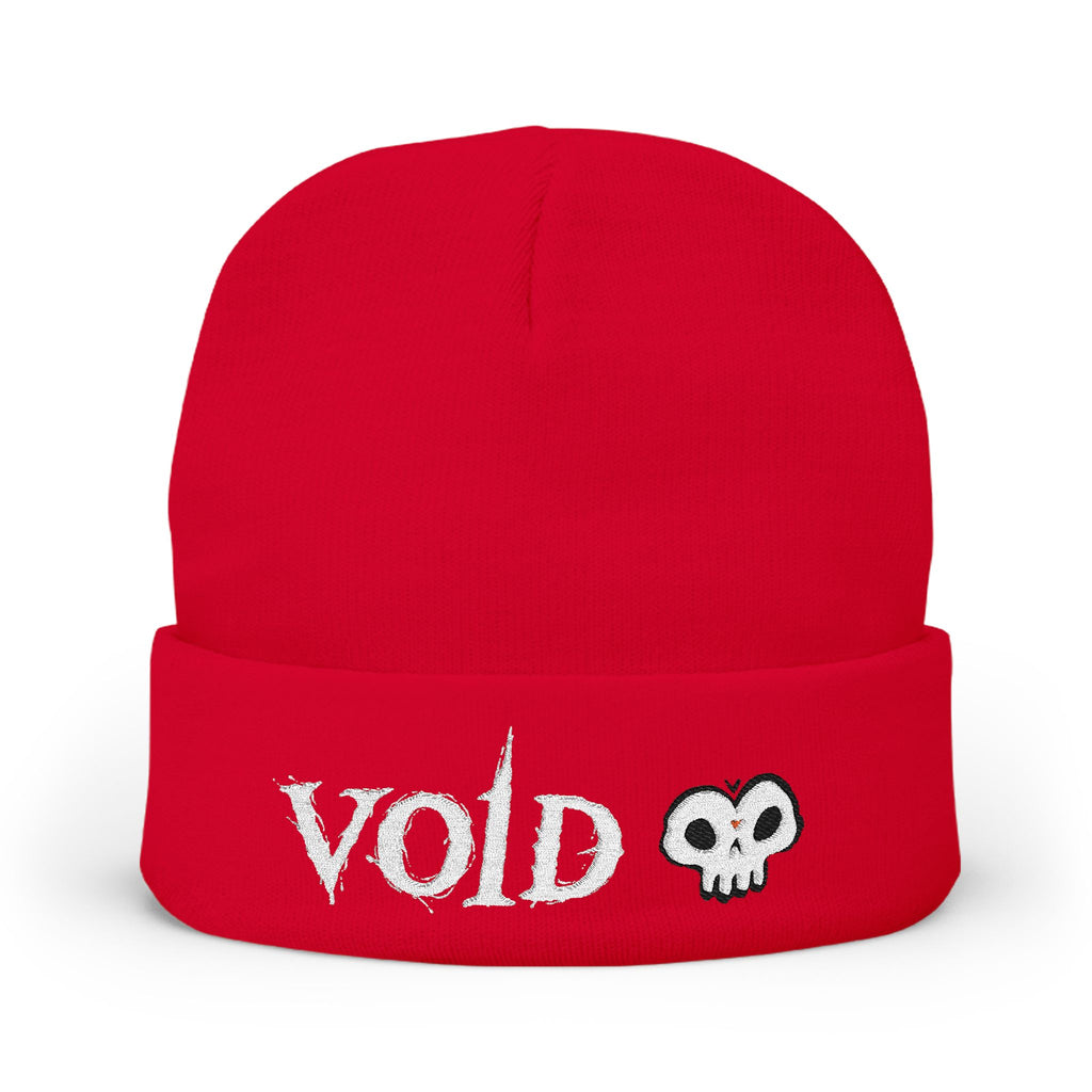 Embroidered VOID Skull Beanie — Winter Hat