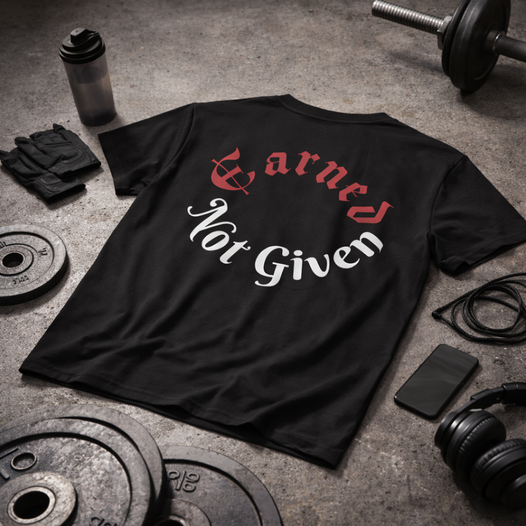 Classic Fit T-shirt "Earned Not Given"
