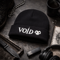 Embroidered VOID Skull Beanie — Winter Hat